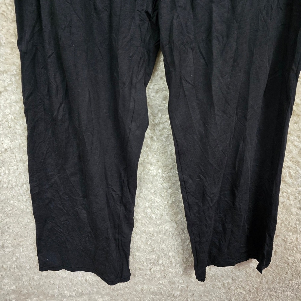 SKIMS Boyfriend Loose Pant Women Size M Onyx Black Modal Cotton Lounge‎ Pajamas - Picture 3 of 13